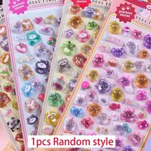 可爱许愿猫水晶浮雕贴纸，3D立体糖果贴纸，适用于剪贴簿、水瓶、冰箱、手机壳、笔记本、奖励礼物、趣味装饰DIY贴纸