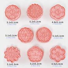 8/10 件套花朵饼干模具，精美花卉烘焙工具，适用于情人节、复活节、母亲节、教师节、毕业典礼、感恩节装饰 - 彩色 - 查看 12