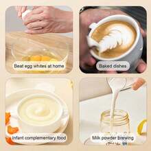 Electric Milk Frother, Electric Mixer, Cappuccino Milk Frother, Hand Mixer - Multicolor - View 5