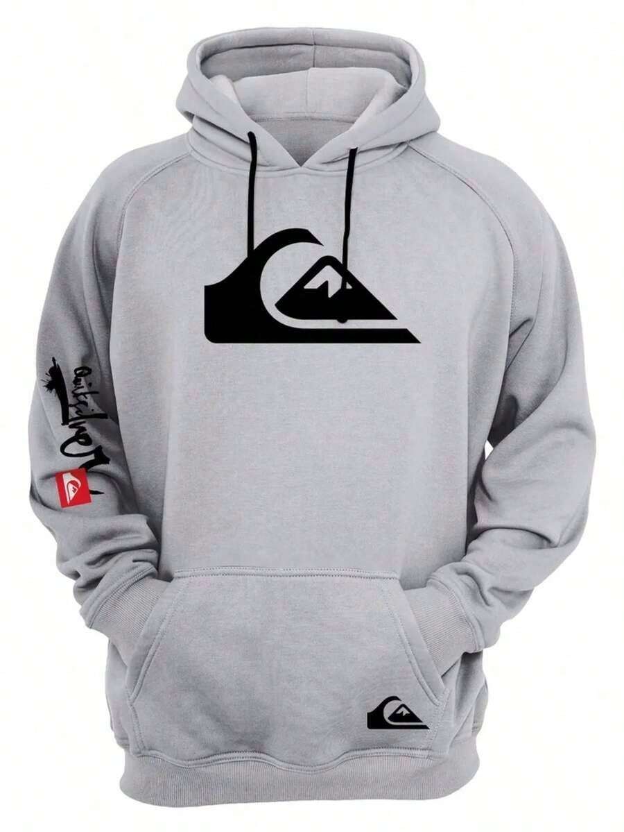 Quiksilver Fleece Sweatshirt - New Arrival - Grey - View 1
