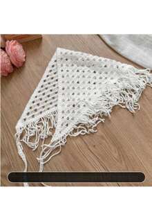 1pc Lace Trim Thong Panty Garter Skirt, Tie-Up Waist Skirt For Dance - Multicolor - View 2