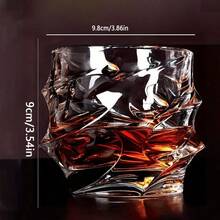 1 chiếc/6 chiếc ly whisky pha lê cổ điển 300ml - Có thể tái sử dụng, đa năng, phù hợp cho Bourbon, cocktail, Scotch, Slivovitz, whisky mạch nha, cognac. - trong suốt - Xem 9