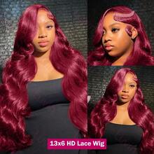 NATAN Anime-Inspired Wavy Red Wig For Cosplay, Unisex-Adult, Heat Resistant, Buckle Net Cap, 23.62inch Long, Perfect For Holidays, Daily Wear, And Conventions - SBUG - View 3