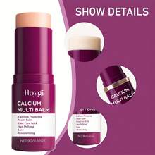 1片/2片装多功能富钙面霜，保湿柔肤，深层滋养眼周肌肤，紧致面部及眼周肌肤 - 紫色 - 查看 7