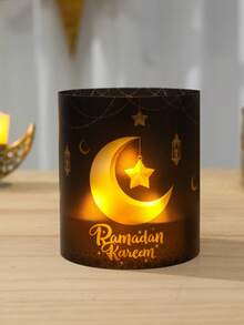 12个黑色金色斋月灯罩(不含蜡烛和灯具),开斋节月亮星星图案,斋月灯笼设计蜡烛罩,斋月派对餐桌装饰,开斋节快乐,斋月快乐,斋月装饰品,开斋节快乐派对用品,斋月餐桌中心装饰,开斋节斋月橱柜装饰,宰牲节装饰,开斋节斋月祈祷装饰,斋月房间装饰,斋月家居装饰,开斋节礼物,斋月礼物,派对礼品 - 黑色 - 查看 11