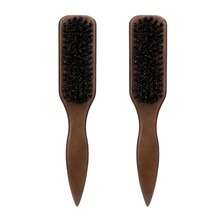 Smooth Hair Brush - Unisex, Suitable For Fine To Medium Hair, Styles Various Hairstyles, Smooths Frizz, Easily Creates Sleek Ponytails/Buns; Leopard Print Long Handle Beard Brush, Neat Cleaning, Essential Hairdressing Tool, Hair Product And Accessory For Barbershops, Beauty Salons And Travel - Multicolor - View 18