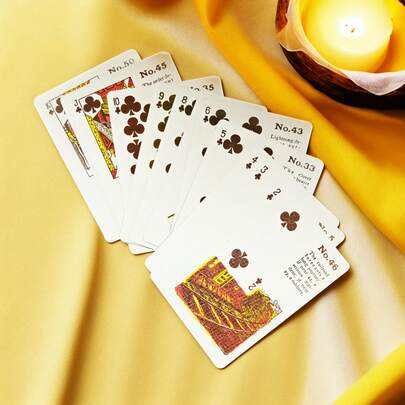 54张塔罗牌，扑克牌风格塔罗牌，异域风情，魔术牌，休闲卡牌游戏