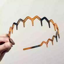 1/2pcs Women Simple Wave Hair Tie - Non-Slip Secure Hair Accessories For Makeup, Skincare And Daily Wear, Elegant & Fashionable - Multicolor - View 15