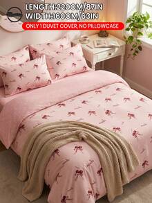 2/3件套数字印花被套组（1件被套+1/2件枕套，不含被芯），樱桃红印花，舒适透气，亲肤柔软抗起球，适用于双人/标准双人/加大双人/特大双人床，四季皆宜，多种尺寸可选，可机洗，优雅卧室装饰 - 彩色 - 查看 25