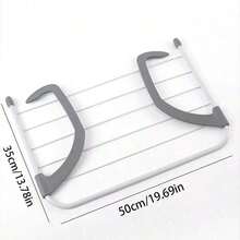 多功能可折叠晾衣架，X型晾衣架，塑料/不锈钢材质，节省空间，适合阳台和室内使用，无需组装，翼形衣架 - 彩色 - 查看 10