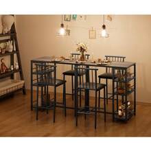 Dining Table & Chair Sets - Black - View 7