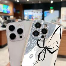 Arte abstracto moderno minimalista floral. Esta elegante funda es compatible con los modelos  17, 16, 15, 14 Pro Max, 13, 12, 11, XR y XS Plus. Fabricada en silicona TPU, ofrece protección contra golpes y caídas, además de una sensación superior. Es un regalo ideal para familiares, amigos y seres queridos, y una opción perfecta para San Valentín.fundas para ,fundas,accesorios para celular,fundas para celular,fundas para  13,funda  13,funda  16,funda  17 pro max,funda  15,fundas para  16,fundas  11,fundas - Blanco - Ver 4
