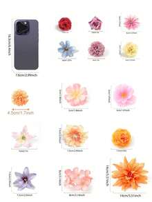 20件白色人造花 - 仿真花，適用於DIY花環、婚禮花束、派對裝飾、家居中心裝飾、母親節/返校日/情人節禮物，全年可用 - 白色系 - 查看 4