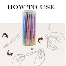 200/100/50支装天然预卷烟纸 - 经典特大号烟卷 | (4.29英寸/109毫米) 超薄慢燃烟卷，带烟嘴/烟管 - 喇叭形烟管，适合作为节日/情人节礼物和吸烟配件，父亲节礼物 - 彩色 - 查看 6