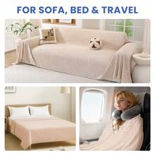 YSTYLE Universelle Sofabeschichtung Mit Armlehnen, Universelle Sofabeschichtung, Sesselschutzhülle Ideal Als Möbelschutz, Schmutzabweisende Vollschutz-Sofabeschichtun - Khaki - View 6