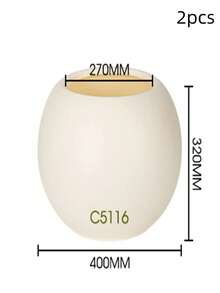 1/2pcs Simple Elegant White Spherical Weatherproof Plastic Planter - For Indoor/Outdoor Use, Suitable For Artificial Plants, Succulents, Ferns, Ideal For Home Decor, Office Placement, Suitable For Snake Plant, Pothos, Ferns - Multicolor - View 41