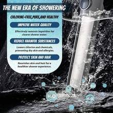 Filtered Shower Head With Handheld, High Pressure 3 Spray Mode Showerhead With Filters, Water Softener Filter For Hard Water With ON/OFF Switch For Pets - Remove Chlorine (Gray) - Dark Grey - View 3