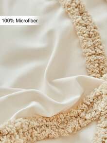 半件装卡其色心形绗缝纹理枕套，复古简约风格，适用于卧室、客厅、波西米亚家居装饰，柔软透气，可机洗，四季皆宜，不含枕芯 - 卡其色 - 查看 5