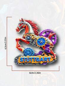 Naklejka magnetyczna 3D z żywicy na lodówkę, europejski zabytek, pamiątka z podróży, wystrój domu - Wielokolorowe - Zobacz 24