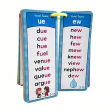 3-6 Years Old Children's 60pcs Double-Sided Illustrated Pronunciation Flashcards Set, Includes 117 Syllables, 936 Words, Common Vocabulary & CVC Words. Waterproof Durable Thick Cardboard, Smooth Edges, Suitable For Early Learning, Classroom Teaching, Parent-Child Interaction, English Alphabet Learning, Home Education, Back To School Essential Learning Supplies - Multicolor - View 7