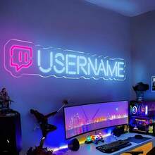 客製化霓虹燈 USB LED 可調光霓虹燈 個性化客製霓虹燈牆飾房間裝飾燈 - 遊戲燈 - 查看 5