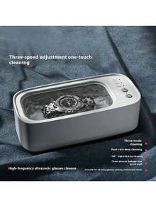 Ultrasonic Cleaning Machine Mini High-Frequency Vibration Cleaning Adjustable Glasses Jewelry Pacifier Timed Cleaning Tool,500mAh - Multicolor - View 3