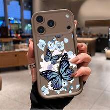Basic Phone Cases - Stepped Shell - Burgundy - ERLVCI Butterfly - View 1