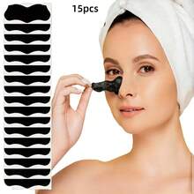 Black Head Nose Strips (Needs To Be Moistened Before Use), Natural Charcoal Blackhead Removal Cleansing Strips, Large Self-Adhesive Nose Pore Strips, Suitable For Blackhead And Pore Cleansing, Deep Cleansing, Blackhead Remover, Effective Oil Control, Unisex - Multicolor - View 16