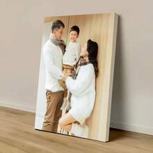 1 Stück personalisierte Leinwandkunst, rahmenloses Wandbild, gerahmte Wandkunst für Innenräume, Familienfoto, Familiengeschenk, Souvenir, Hochzeitsdekoration, Raumdekoration, individuell anpassbar, geeignet für Jahrestag, Valentinstag, Vatertag, Muttertag, Hochzeit, Geburtstag, Einweihungsparty, Geschenk, Bild, Foto, Galeriewand, ideales Geschenk für Freund, Freundin, Familie, Paar, Freunde, Valentinstag-Dekoration - Verschiedenfarbig - Übersicht 3