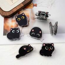 7pcs Black Cat Double-Sided High Definition Memo Clips, Snack Sealing Clips, Butt Clips - Multicolor - View 3