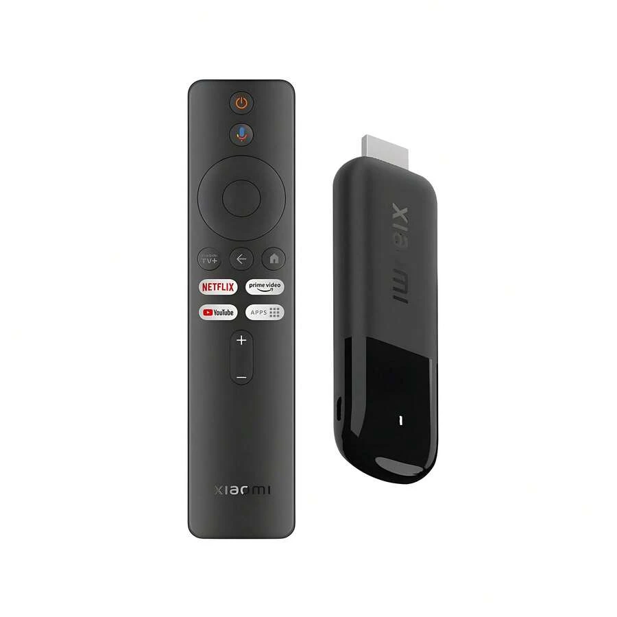 Xiaomi Mi TV Stick 4K (2nd Gen) Ultra HD Streaming Device, Google TV 11 With Voice Remote Control Streaming Media Player, Chromecast Built-In, 2GB 8GB HDR/AV1/2.4G/5G WiFi/BT 5.2, Black - Black - View 1