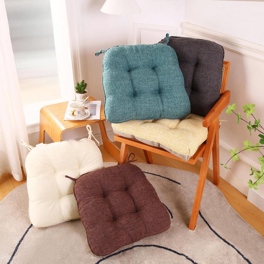 1pc Thick Non-Slip Webbing, Suitable For Binding Chair Cushions, Dining Chair Pads, Seat Cushions, And Warm Seat Pads For Autumn/Winter - Beige - View 1