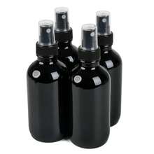 NOOEEISS Frosted Black Glass Small Spray Bottle 2 Oz 24 Packs,Fine Mist Sprayer Small Clear Bottles,Refillable Containers Mini Spray Bottles For Cleaning Solutions And Skin Care (Frosted Black 24pcs) - ColorA - View 1