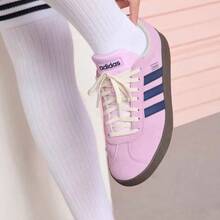 Giày thể thao Adidas VL Court 2.0 T, thoải mái, đa năng, nhẹ, kiểu dáng retro, chống trơn trượt, JR8309 - tím hồng - Xem 3