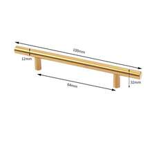 3pcs Golden Cabinet Pulls Stainless Steel Kitchen Drawer Pulls Door Handles And Knobs Bathroom Bedroom Furniture Cabinet Handles T-Shape Handle - Multicolor - View 4