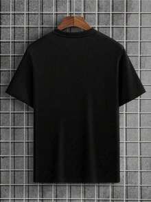 Camiseta Masculina Estampada Urso Basquete Camisa 100% algodão malha 30.1 - Preto - Visão 3