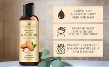 Handcraft Blends Sweet Almond Oil - 4 Fl Oz - 100% Pure And Natural - Premium Grade Carrier Oil For Skin And Hair - Hair And Body - Massage - Hexane-Free - ColorG - 查看 5