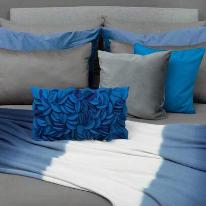 Funda de Almohada Decorativa para el hogar, Funda de cojín Suave para sofá, Cama, Sala de Estar, 12 x 20 Pulgadas, Color Verde Oscuro