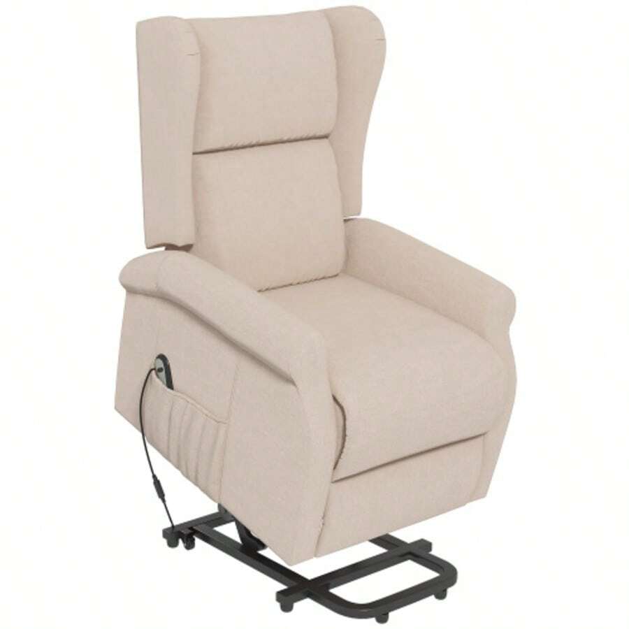 Electric Reclining Chair With Tilt Function, Senior Chair With Lift Assistance, Up To 200 Kg, 72.5 X 94 X 109 Cm, Cream | .De - Apricot - View 1