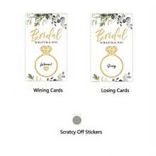 24/48 Pcs Bridal Shower Games Featuring Printed Scratch-Off Raffle Cards, A Fun Wedding Shower Activity With A Botanical Eucalyptus Design, Including 40 Cards And Stickers - Pink - View 8
