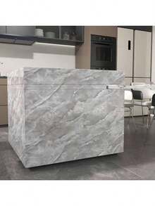 1 Roll Light Luxury Light Grey Marble Self-Adhesive Wallpaper Waterproof And Oil Resistant Kitchen Countertop Wall Stickers Bathroom Furniture Renovation Wallpaper Vinyl Wall Contact Paper Thickened And Durable Easy To Install And Detachable. 15.7inx39.3/118.1/196.8in - Light Grey - View 11