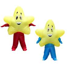 Star-Themed Inflatable Costume For Adults, Suitable For Standing And Walking, Cos-Play Dress-Up Costume, Event And Performance Prop Clothing - Multicolor - View 2