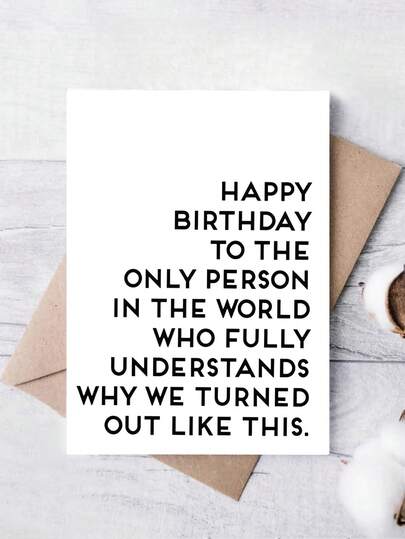 Funny & Heartwarming Birthday Card For Sister Or Best Friend - Perfect Long Distance Gift, Unique Message With Envelope Included