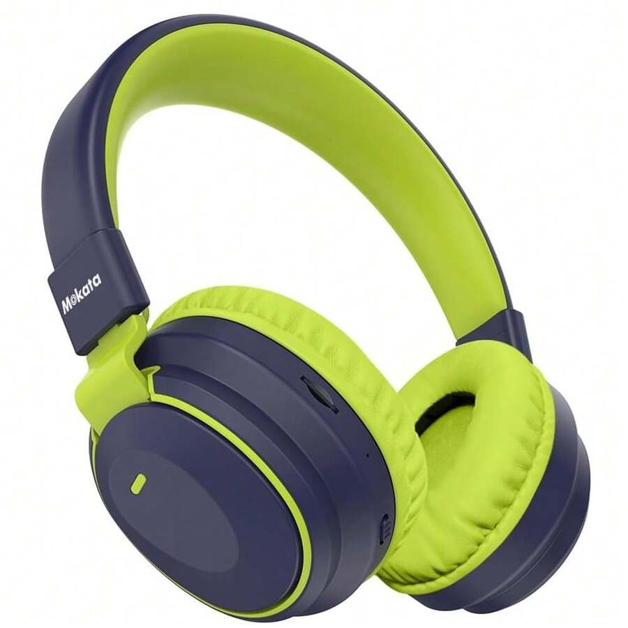 Auriculares para niños, Bluetooth 5.3, inalámbricos, 68 horas, volumen limitado, 85/96 dB, plegables con cable, micrófono auxiliar para iPad, portátil, niño, niña, viajes (Obsidiana Ardiente) - Auroras boreales mexicanas - Ver 1