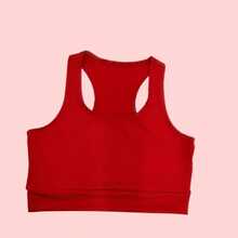 Kit Of 2 High-Support Fitness Gym Tops - Fashionable Workout Cropped Tops - 1 rượu vang đỏ + 1 rượu vang trắng - Xem 3