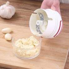 Mini Manual Food Processor With Two Stainless Steel Blades And Handle - trắng - Xem 6