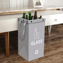 1个40升容量户外可折叠垃圾桶，防水储物箱 - 淺灰色 - 查看 6