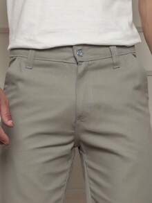 Men's Premium Colored Denim Bermuda Shorts In Various Colors - Gris - Ver 3