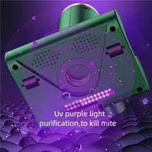 OBOVAY Máy hút bụi đa năng 2 trong 1 cầm tay, hút bụi mạt bụi, hút bụi nệm với đèn UV, loại bỏ chất gây dị ứng, lực hút mạnh, máy hút bụi cầm tay không dây cho văn phòng, nhà cửa, ô tô - Nhiều màu - Xem 4