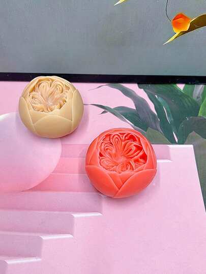 1pc Austin Floral Silicone Candle Mold DIY, Includes Bud Flower Aroma Plaster Diffuser Stone Home Decor Mold For Holiday Decoration, Candle Making, Floral Plaster Silicone Mold